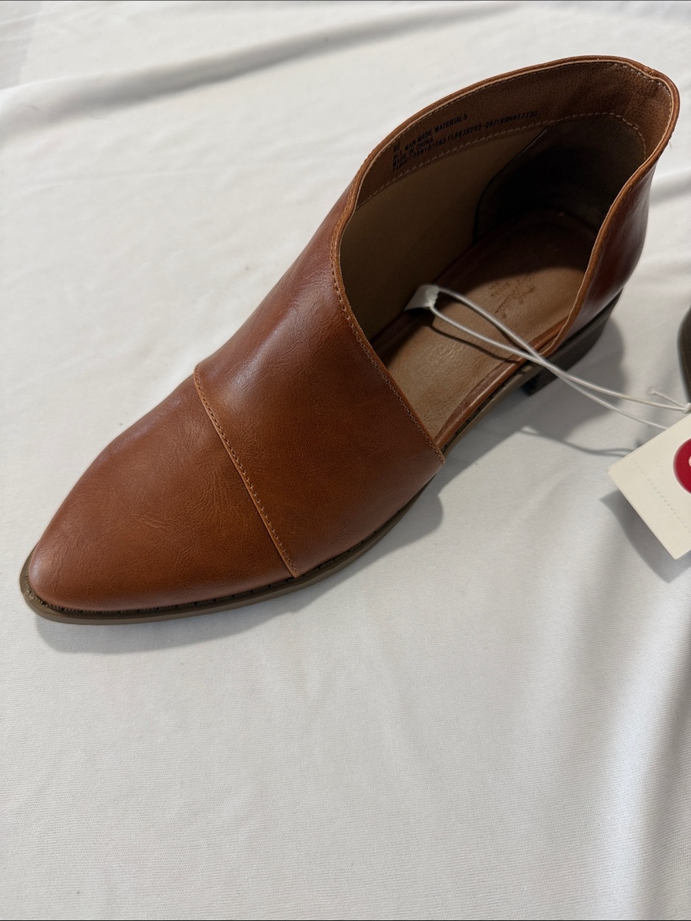NEW Universal Thread Tan Leather-Look Slip-On Booties - Picture 8 of 15